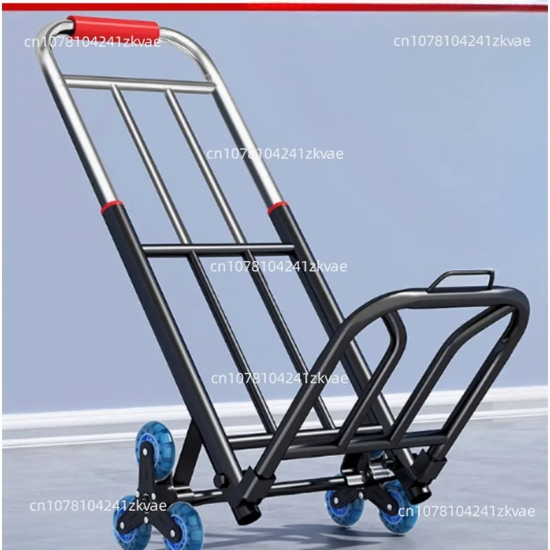 Hand Pulled Folding Cart, Transporting Trailer, Household Stair Climbing Artifact