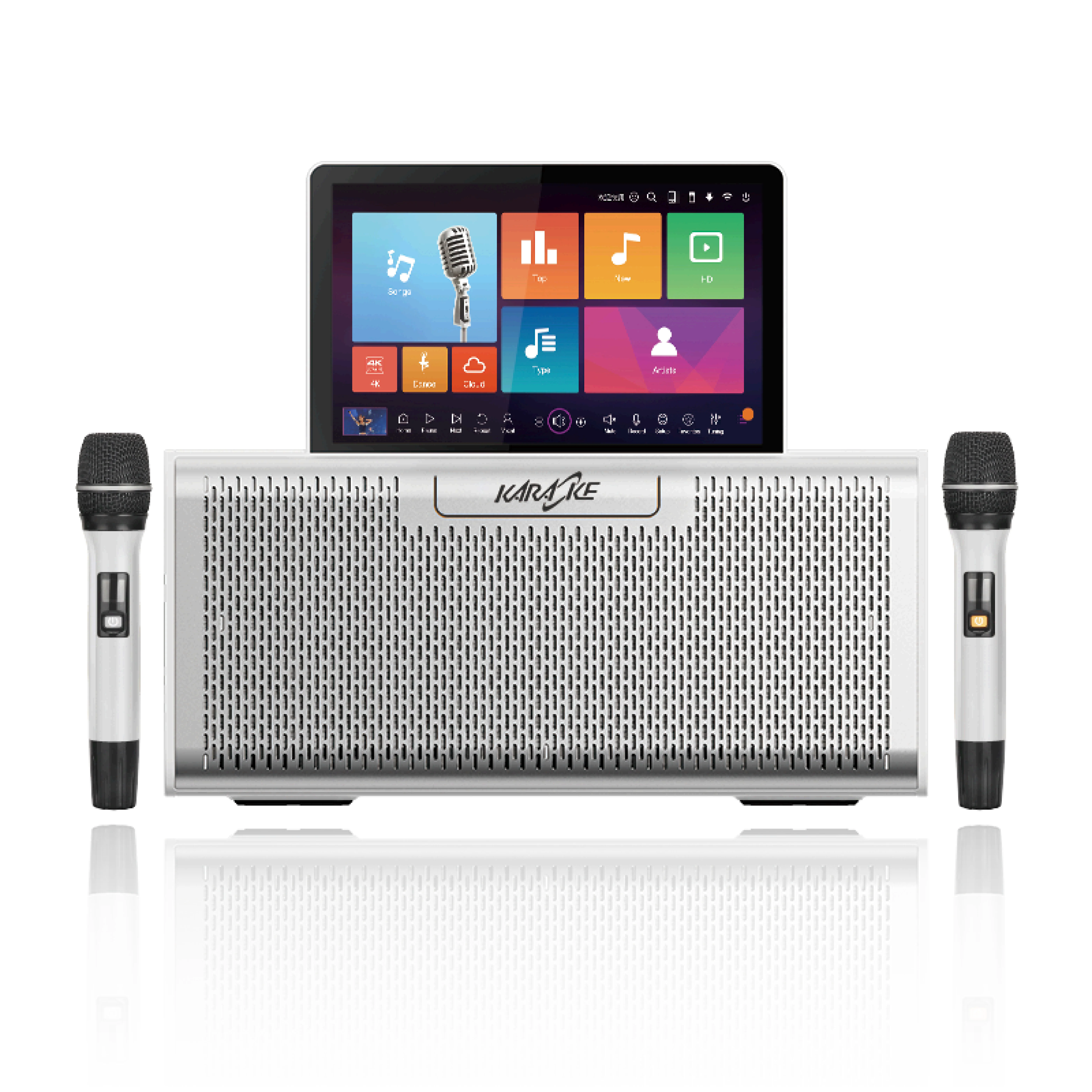

Professional All-in-One Android Karaoke System Wireless Touch Screen Sound & Song Jukebox for KTV Audio Sound Equipment