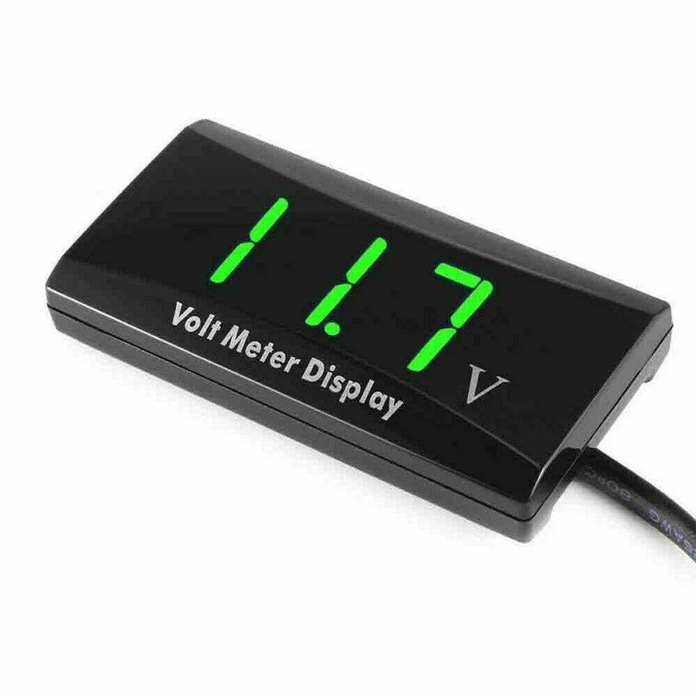 Monitor Digital Voltmeter 1pc 6cm*3cm*0.8cm DC 12V DC 8-18V Green Low Power Consumption Distribution Automation