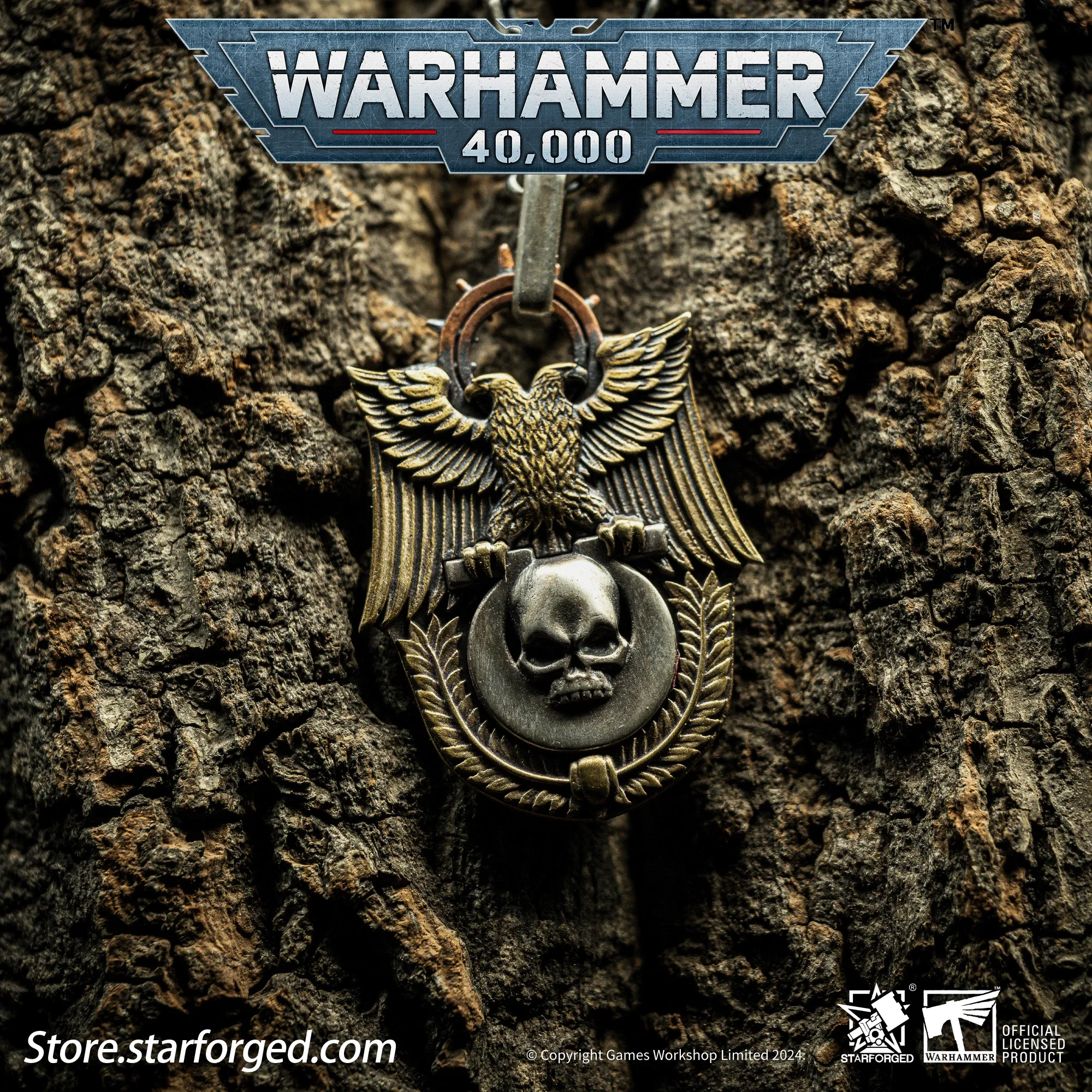 Starforged Warhammer 40k Out of Print Maculag Triumphal Eagle Emblem Pendant