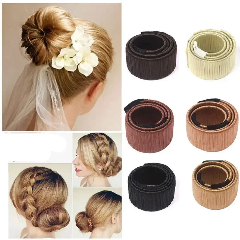 Bun Maker Synthetic Donuts Bud Head Band Hair Band Ball Twist Sweet French Dish MadeMagic DIY Tools Women Girls Hair Accessories