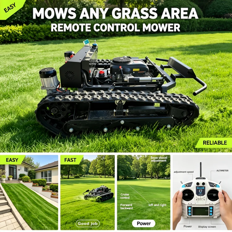 Door To Door SDLOT Custom Diesel Flail RC Mower CE EPA EURO5 Multi Function Snow Blade Device