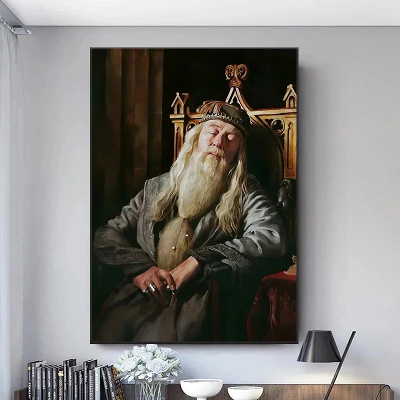 Póster Vintage de retratos de galería de Headmasters, lienzo impreso para profesor, sueño, pintura de mago, póster escolar de magia, regalo de decoración del hogar