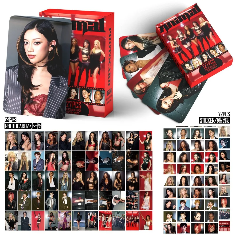 127Pcs Lomo Cards KATSEYE PINKY UP HD Printd Photocards Photo Lomo Cards Fans Collection Printed Cards Fans Gif