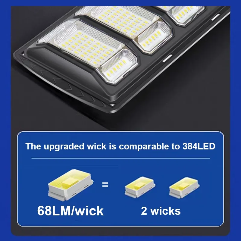 Imagem -05 - Luzes de Parede Poderosas Solares ao ar Livre Carga Luz Solar com Sensor Movimento à Prova Impermeável Água Luz Rua Jardim Led Holofote Solar