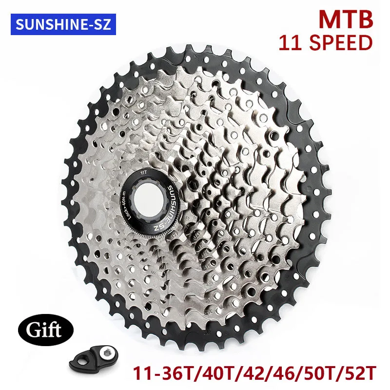 

SUNSHINE 11 Speed Cassette 11-36/40/42/46/50/52T Freewheel MTB Road Bicycle Wide Ratio Freewheel for SHIMANO HG Structure Parts