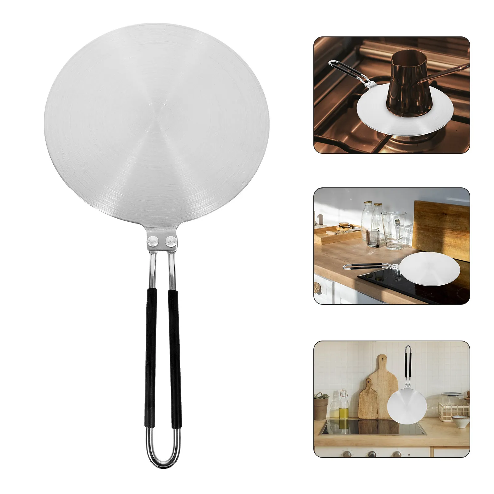 Premium Stainless Steel Induction Cooktop Adapter Plate Heat Diffuser for Ceramic Iron Pots Gas Stove Protector Kitchen Must