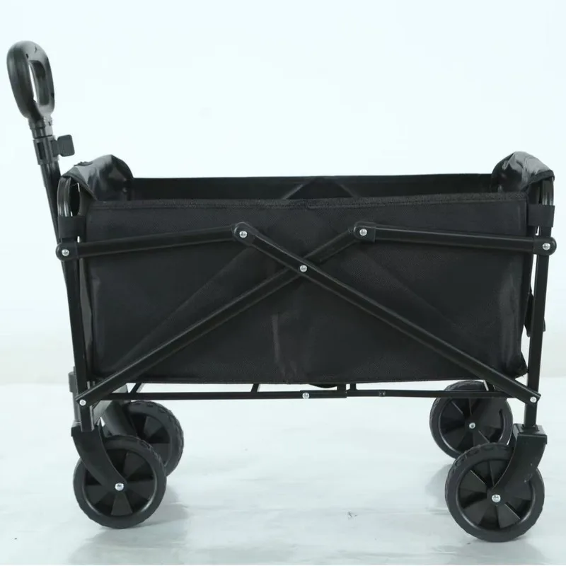 Portable Folding Collapsible Wagon Cart Outdoor Camping Garden Utility Pull Cart for Picnic Shopping Vending Beach Use