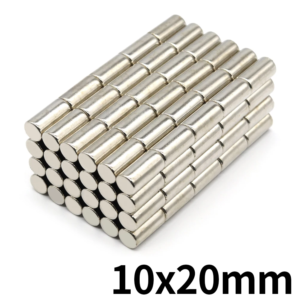 Neodymium Magnet 10x20 Round NdFeB Neodymium Magnet N35 Super Powerful Small imanes Permanent Magnetic Disc 2/5/10/20 Pcs