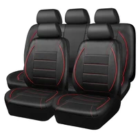 Fundas de asiento de coche de cuero PU para 5 asientos, accesorios Inteior, protectores de asientos, cojines para coche SUV Universal