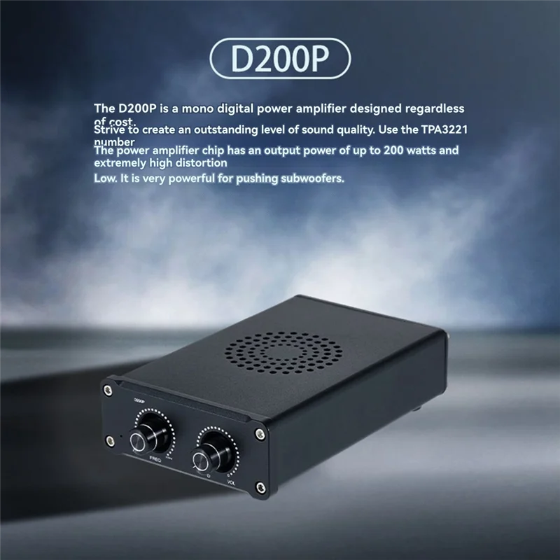 New!D200P TPA3221 Mono High Power Subwoofer Amplifier HIFI Fever Digital Audio Amplifier For Superior Sound Quality