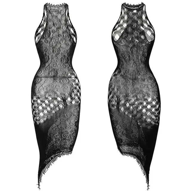 1PC seksowne kobiety kabaretki przepuszczalne body z wycięciem Halter kostiumy kąpielowe Bodystocking bez bielizny strój kąpielowy K298