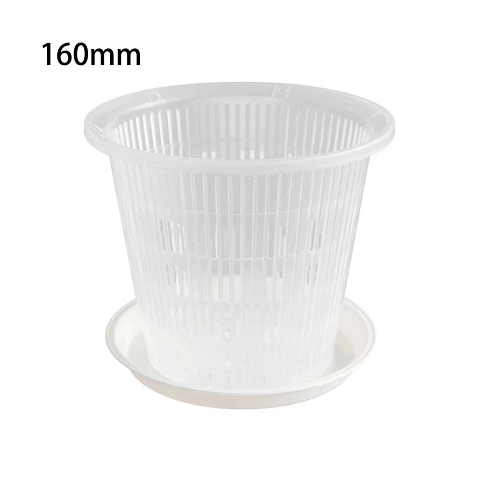 Color New Flower Pot Tray Light-transmitting Orchid Planting Pot Transparent Root-controlled Corrosion-resistant