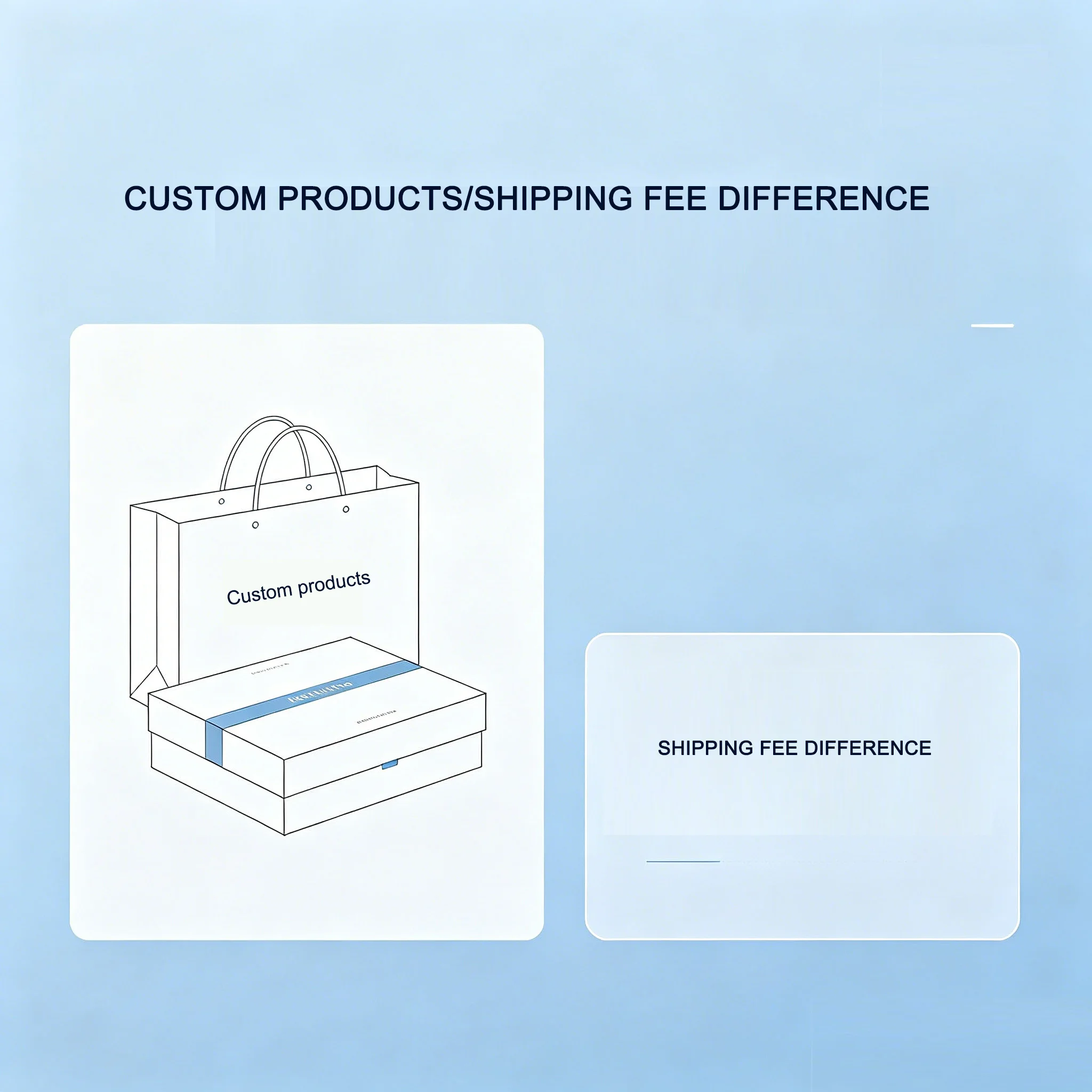 Kindly top up the balance for the customized product.