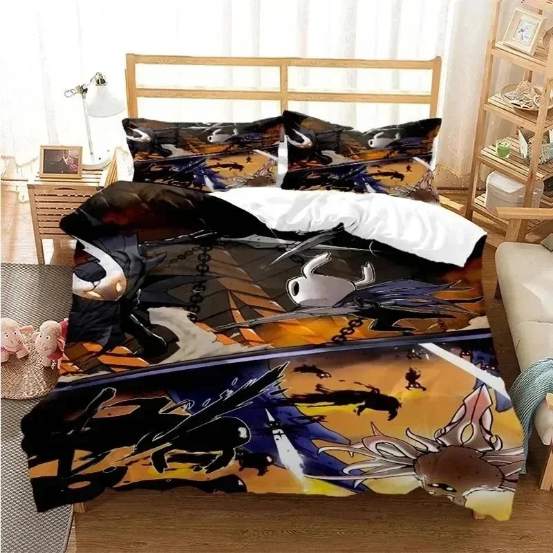 Game Hollow Knight Fashion Digital Bedding Set Printed With Pillowcase Bed Duvet Cover Soft Single Double Queen Super King Size