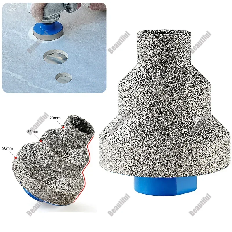 

M10 20-35-50mm Step Drill Bit Beveling Chamfer Bits For Tile Marble Ceramic Trimming Finishing Cutting Drill Bit Hand Tools