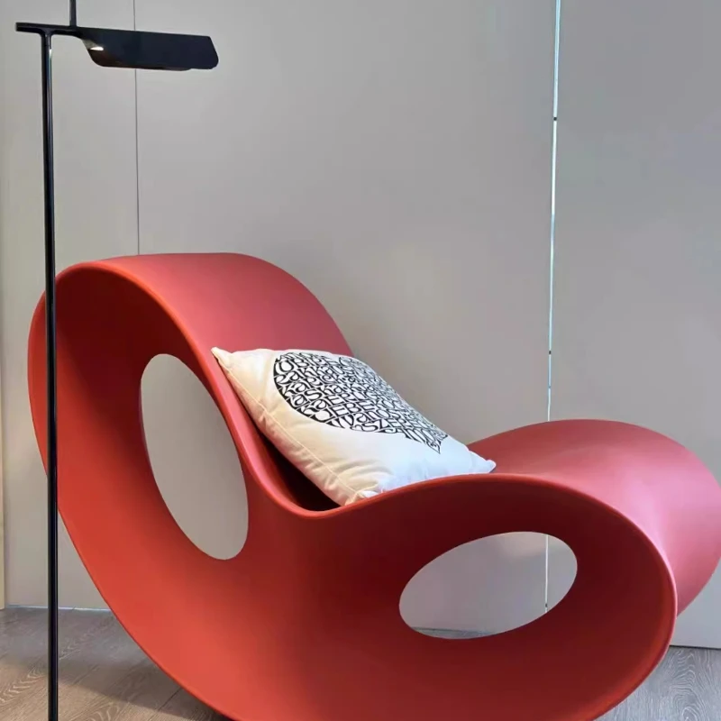 

Nordic light luxury outdoor rocking chair creative lazy high-end leisure