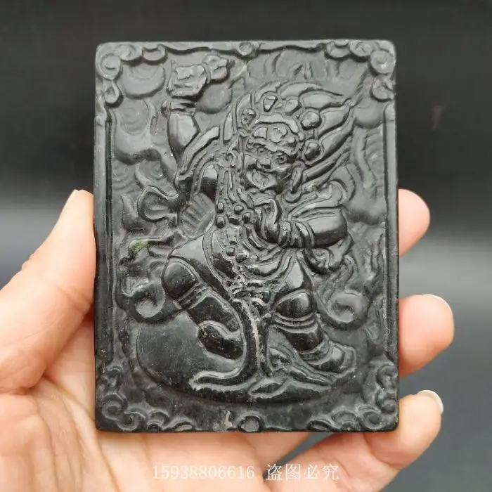 Antique jade collection ancient Hongshan culture iron meteorite tantric Tibetan dark god of wealth old object Copper