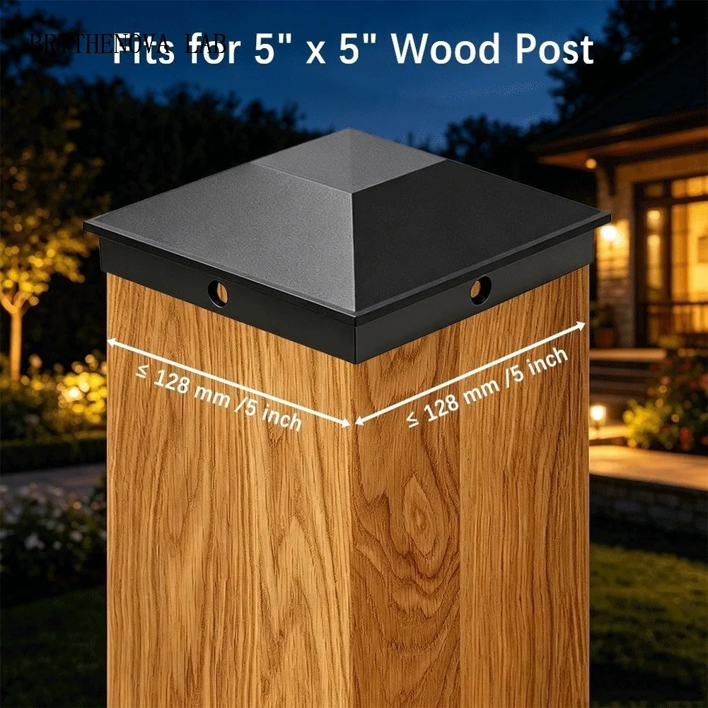 5 Inch Fence Post Cap Plastic Post Cap Plastic Covers Fence for Outdoor Wooden Protection