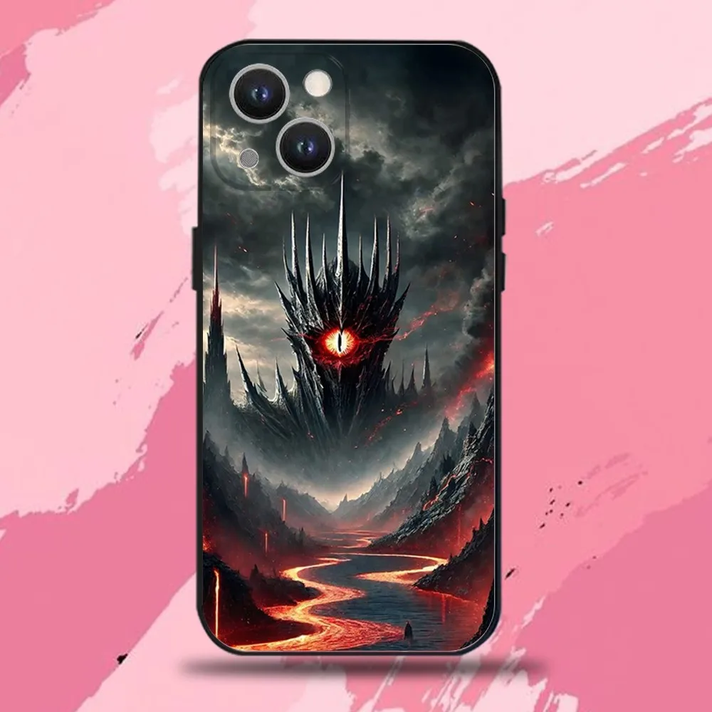 The Lord of the R-Rings Phone Case For iPhone 16,15,14,13,12,11 Plus,Pro Max,XS,X,XR,SE,Mini,8,7,Soft Silicone Black Cover