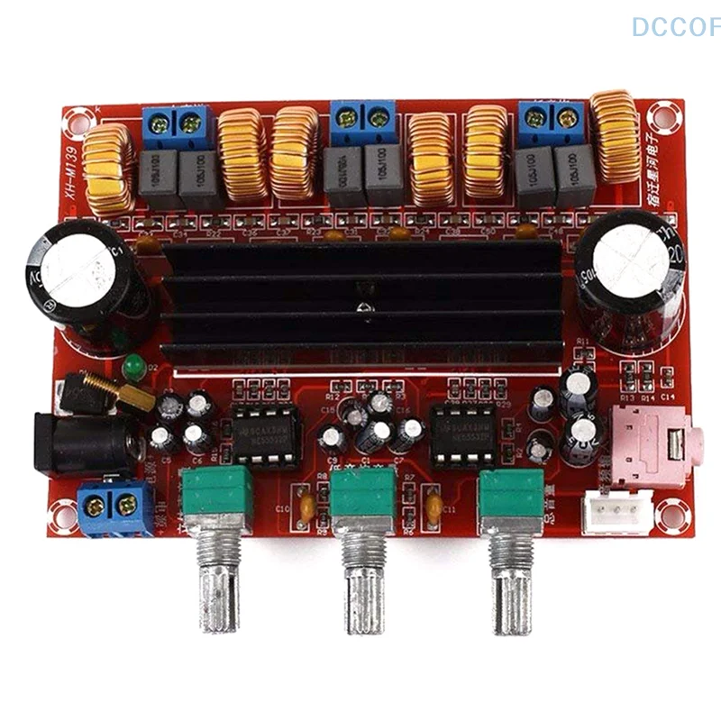 Xh-M139 2.1 Digital Power Amplifier Board Board 12V-24V Wide Voltage Tpa3116D2 2 * 50W+100W