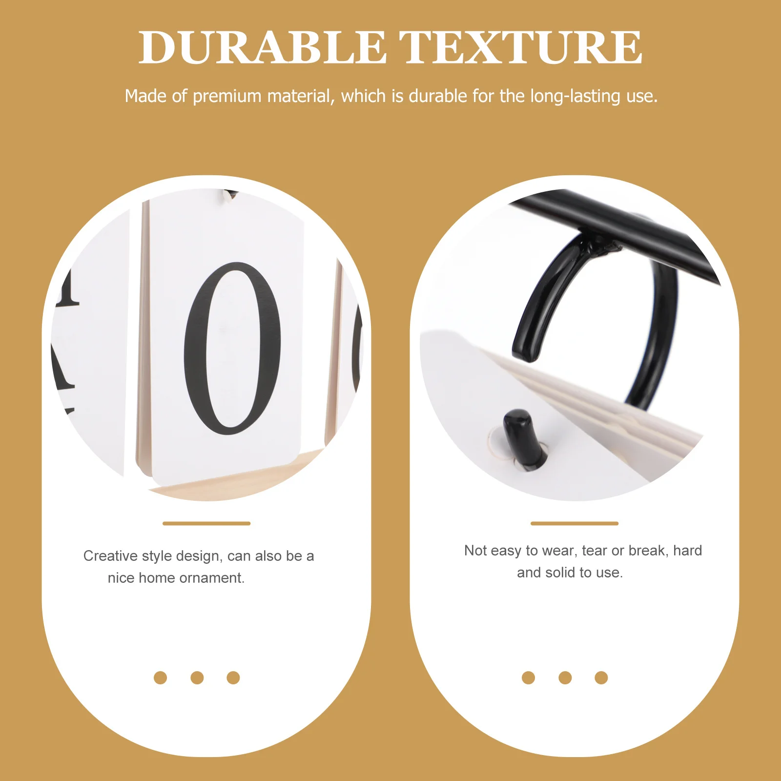 

Chic Calendar Decoration Premium Material Office Ornament Fashionable Desktop Decor Office Calendar Home Ornament