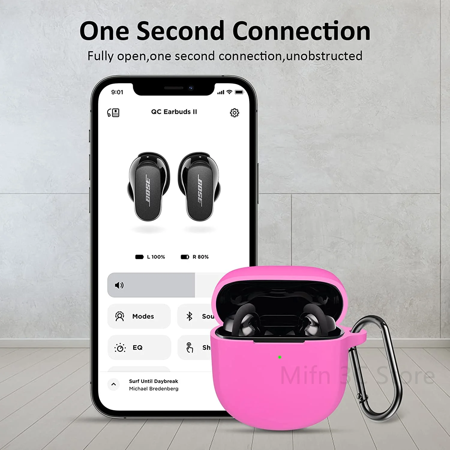 Bose QuietComfort 이어버드 II 2022 실리콘 보호 케이스, 남녀공용 케이스 커버, Bose QuietComfort 이어버드 II 케이스