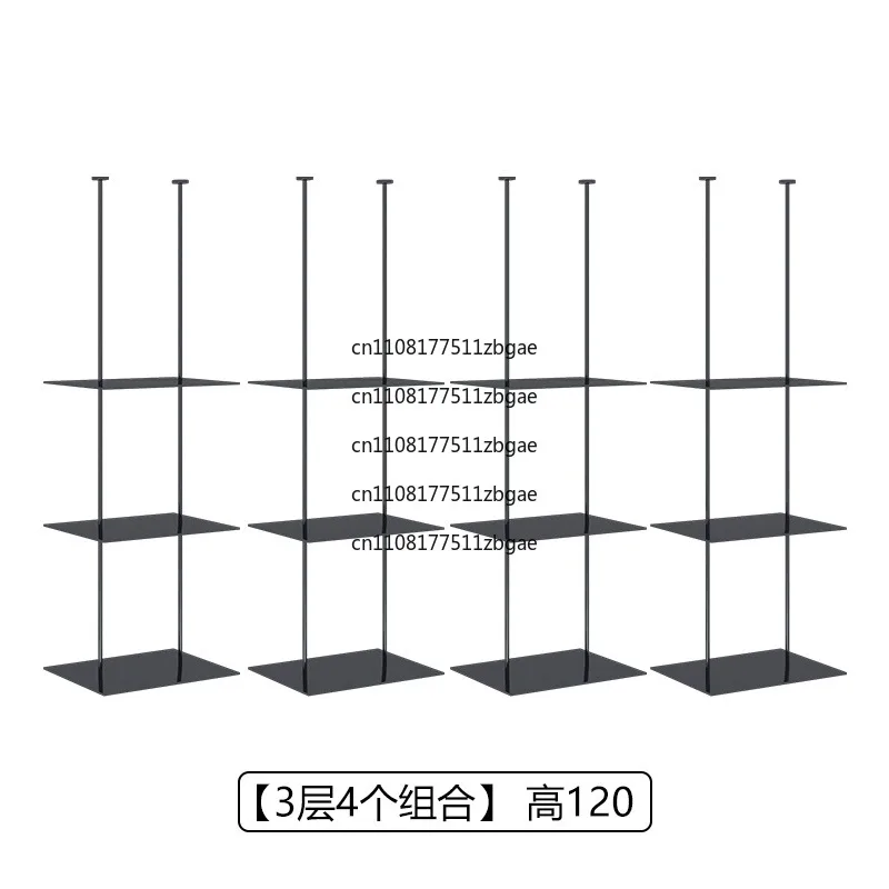 Wall Multi-layer Gold Decorative Display Rack Customized Tea Room Hanging Hanger Baffle Rack Bar