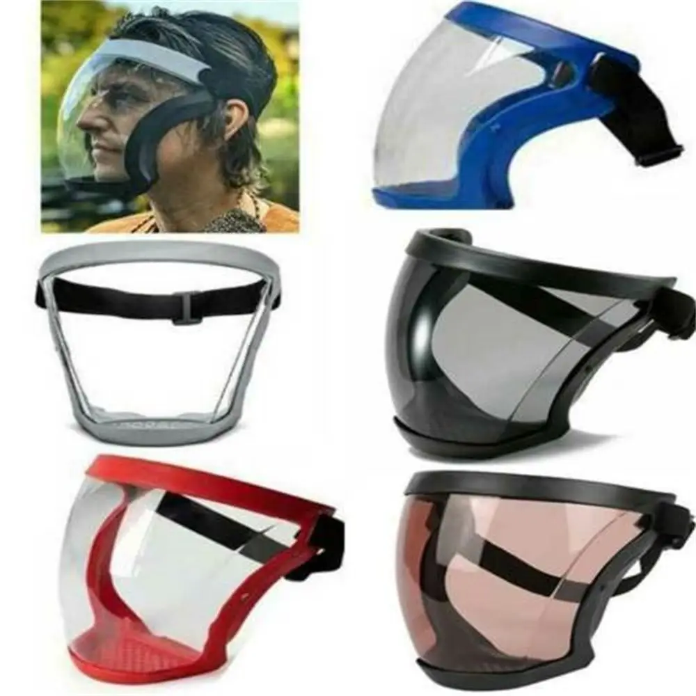 Transparent Goggles Cycling Full Face Mask Safety Mask Protective Head Cover Sports Accessories