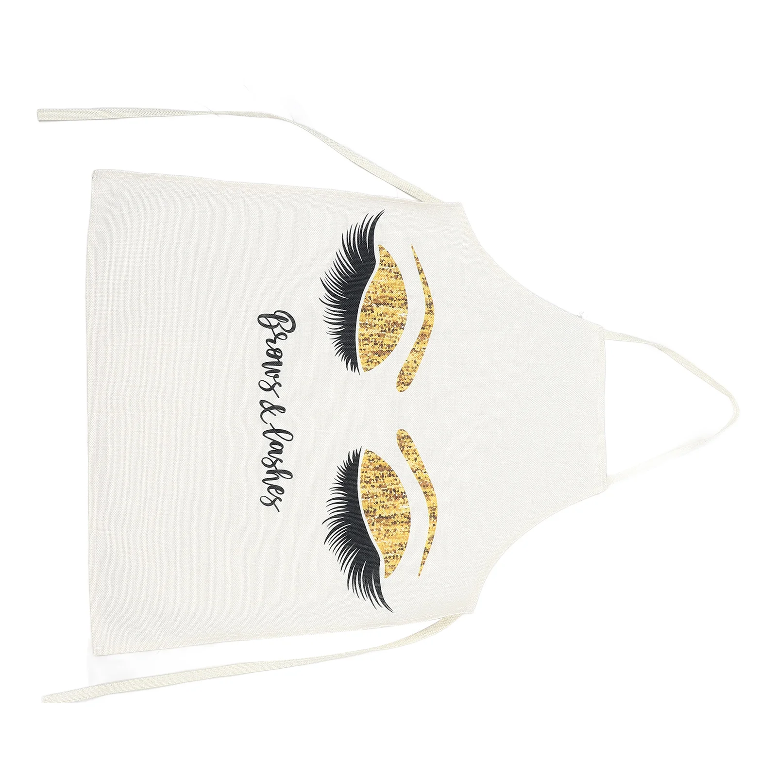 

Beauty Salon Apron 865x53cm Beige Sleeveless Neck Strap Nail Work Housewarming Gift Stylist Women Barber