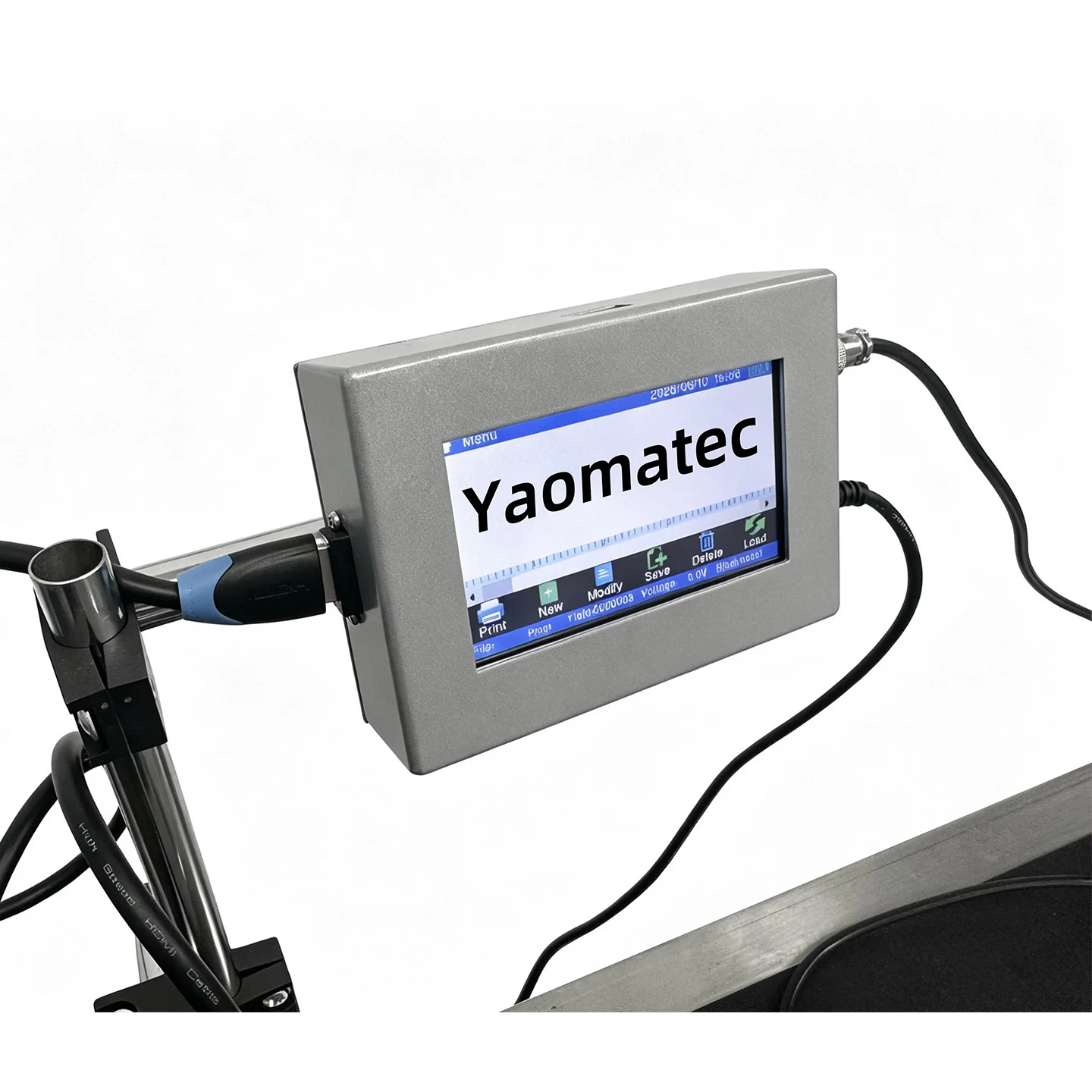 Yaomatec 12.7mm Online TIJ Inkjet Coding Machine Automatic Ink Jet Printer For Logo Expiry Batch Code Printing