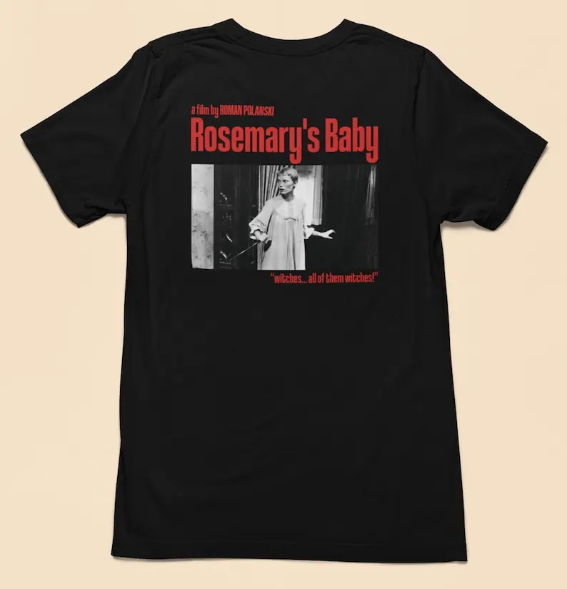 Rosemary's Baby shirt, aesthetic tshirt, film cult tee, Roman Polanski, movie cult, halloween tshirt, Mia Farrow,