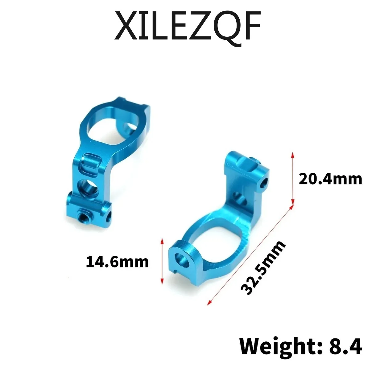 TATT-081 Aluminum C-Hub & Caster Block Set for Tamiya - CNC Metal Upgrade for TT-02 TA07 TB-03/04/05 Improves Steering Precision