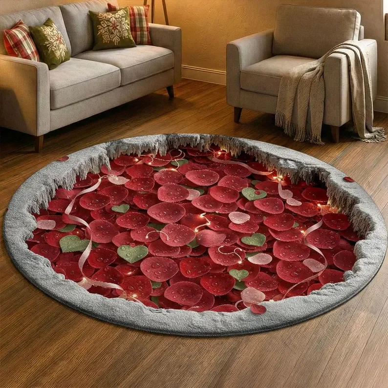 3D Bear Den Illusion Rug Black Bear Head Peek Carpet Forest Woodland Animal Floor Mat Rustic Cabin Nature Home Decor Rugs