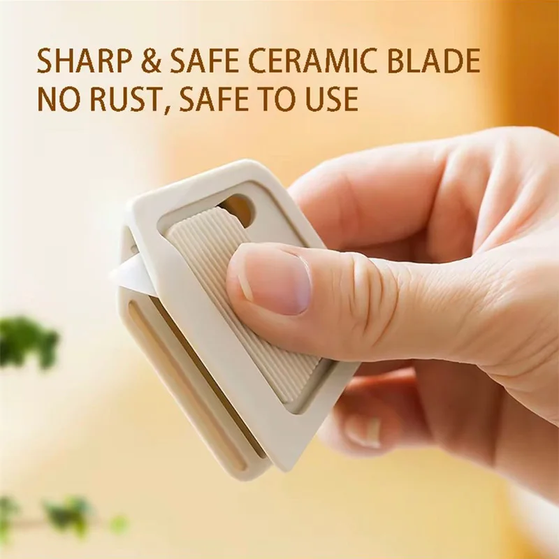 Magnetic Box Cutter Cardboard Cutter Retractable Utility Knife with Ceramic Blade Suitable for Kids Home and Office Use