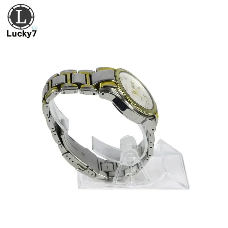 10 Stück C-förmiger Acryl-Uhrenständer, drehbarer Armbandhalter, transparenter Organizer, Aufbewahrungsregal – Detail 11