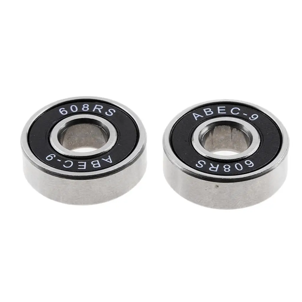 Waterproof 608RS Roller Skate Bearings ABEC 9 Blue Sealed for Freeskate Inline Skates and Skateboards