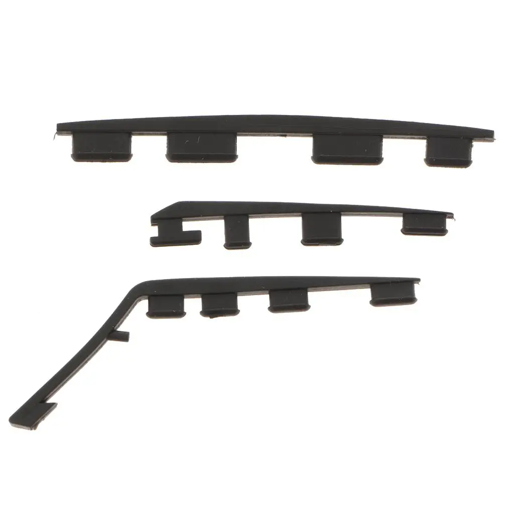 1 Juego de piezas de reparación de pies de goma para 4 consolas de juegos CUH y CUH-1100 solamente (negro)