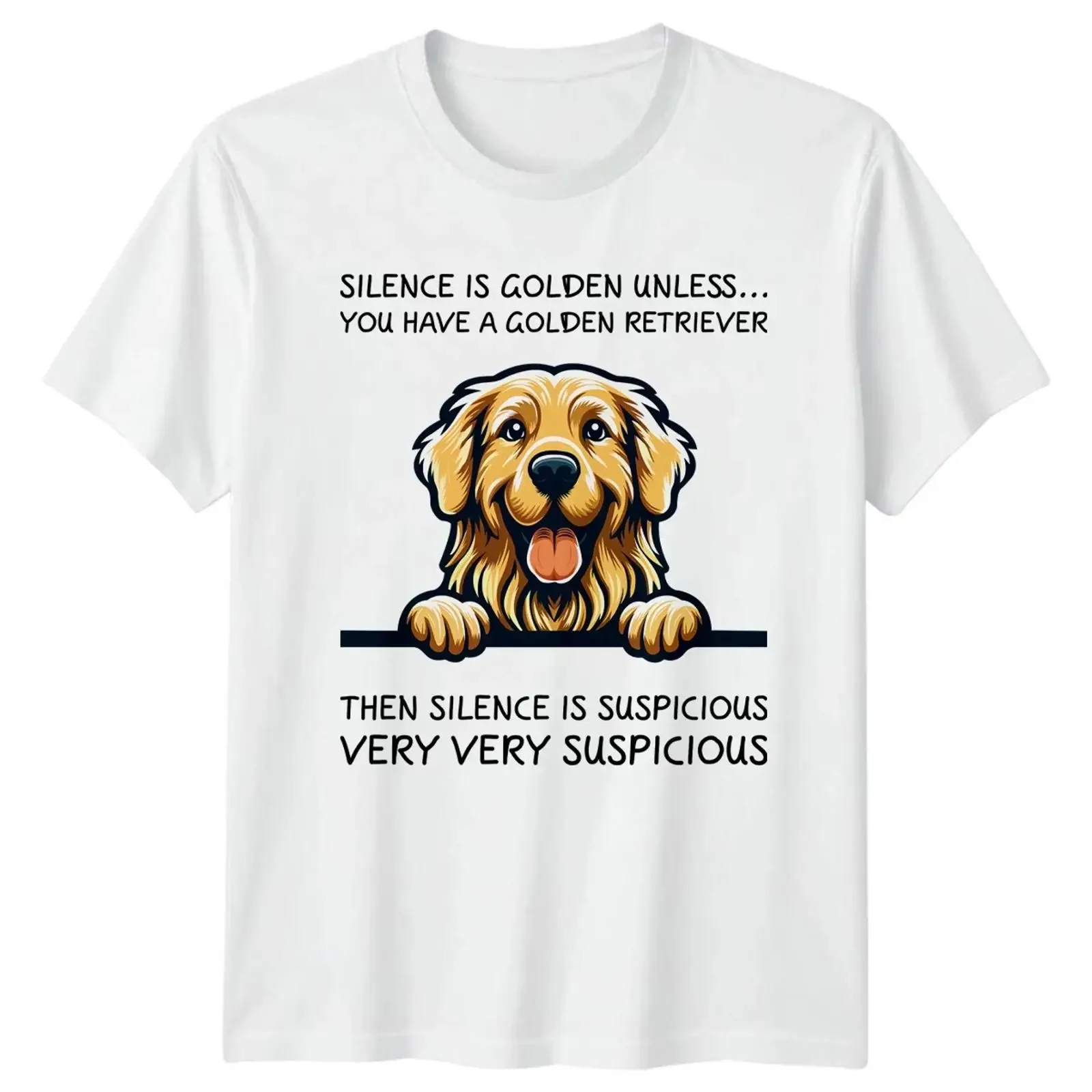 Silence Is Golden Unless You Have T Shirt Hundeliebhaber Geburtstag Geschenk vintage Washed Soft designer clothes homme Casual