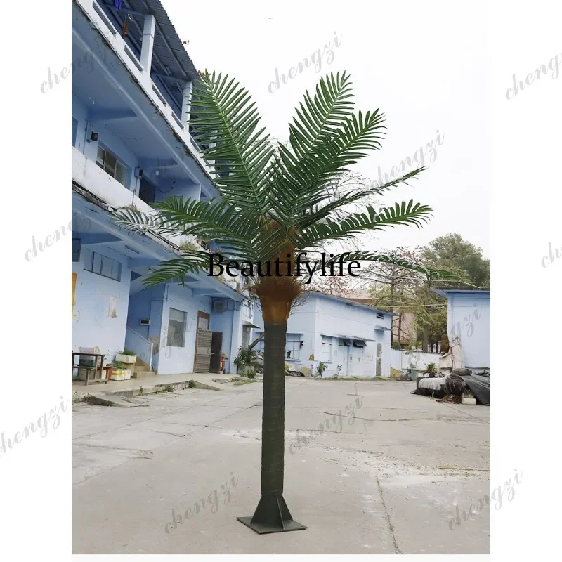R134 artificial coconut tree indoor and outdoor decoration, tropical scenic landscaping artificial tree