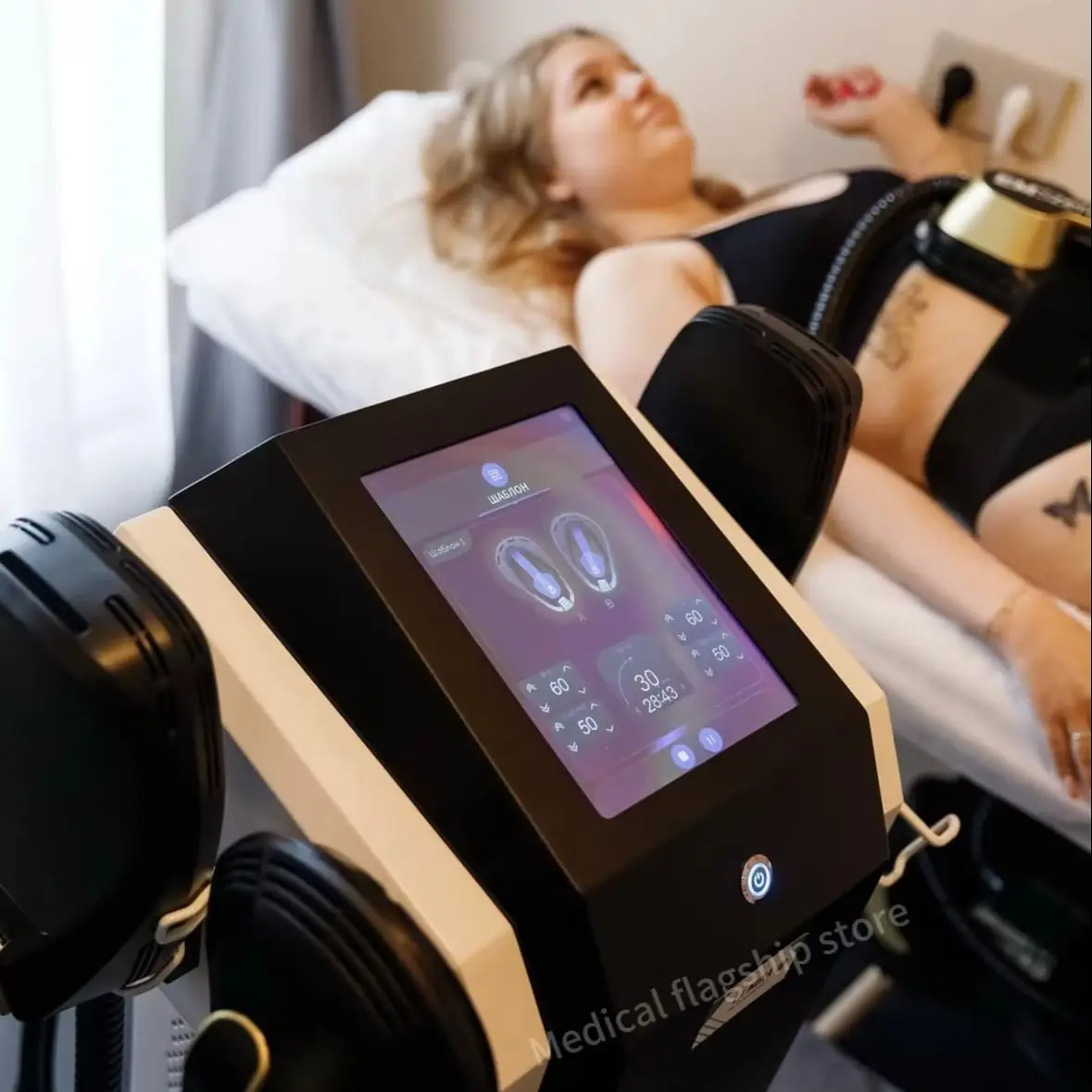 MYOslim Body Sculpt Machine RF Sculpting Weight Loss Burning Fat Slimming Muscle Stimulation Equipment 6500W