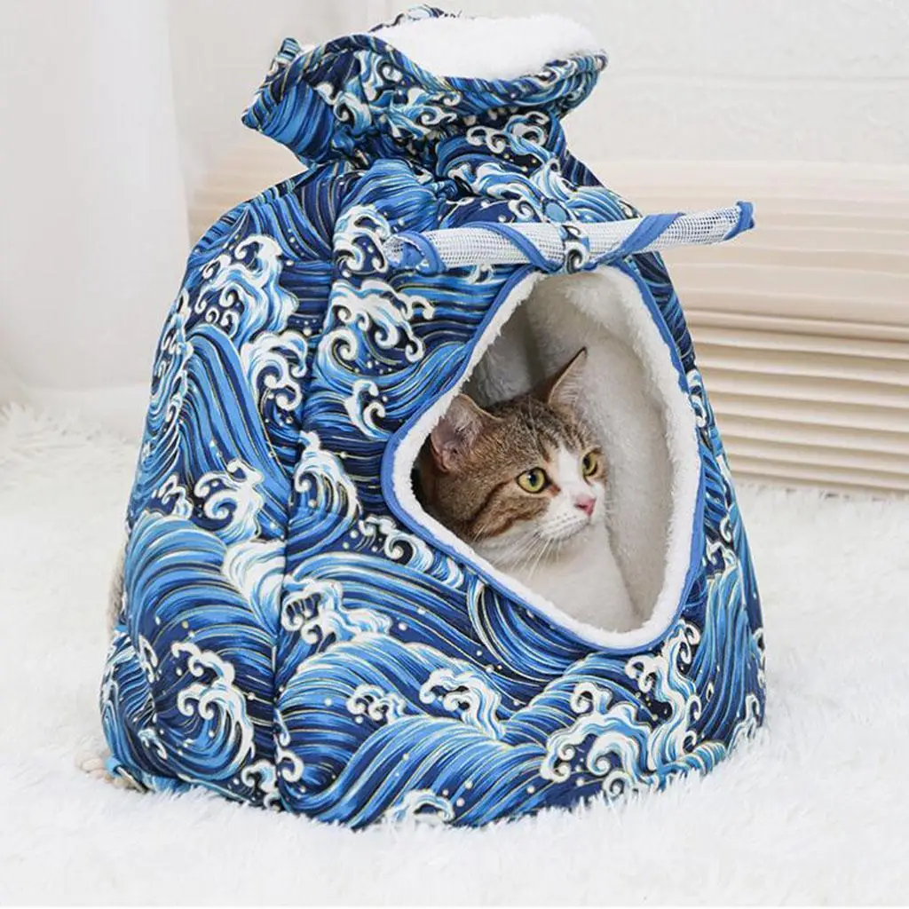 Blessing Bag Pet Backpack Carrier for dogs and cats Carry Bag with Plush Chest Bag Design Breathable for outdoor Hiking