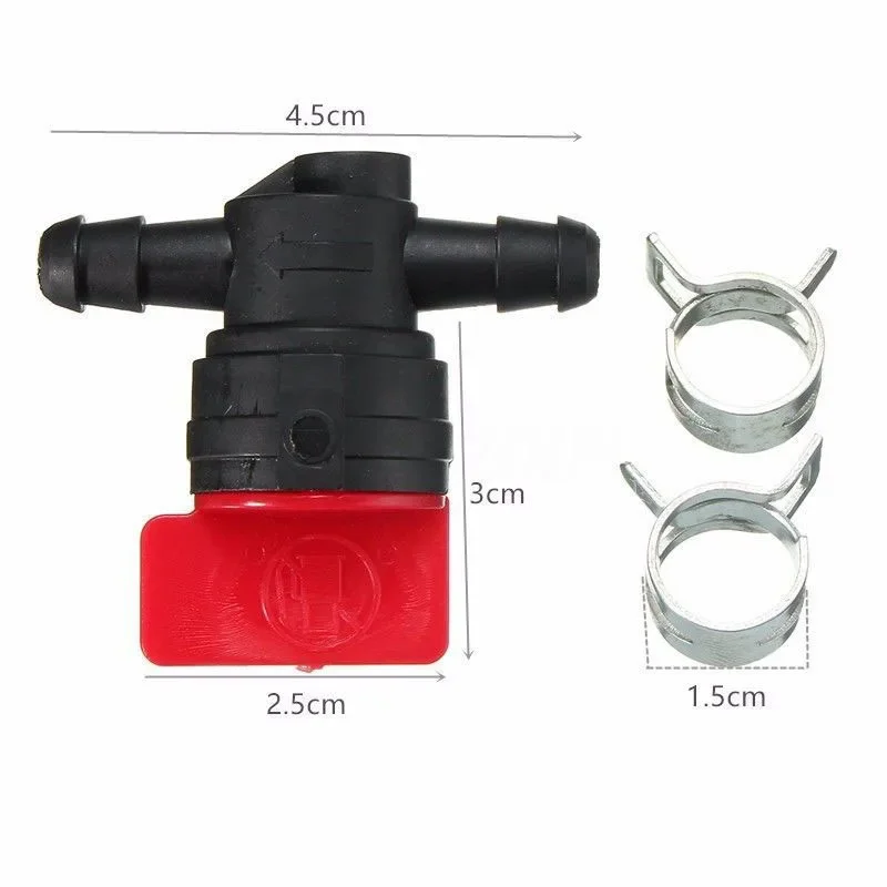 Válvula Grampos Kit Desligar Válvulas Braçadeiras de Mangueira em Linha Reta Combustível Gás Briggs Stratton Motor Peças Cortador de Grama Pcs Aço Inoxidável