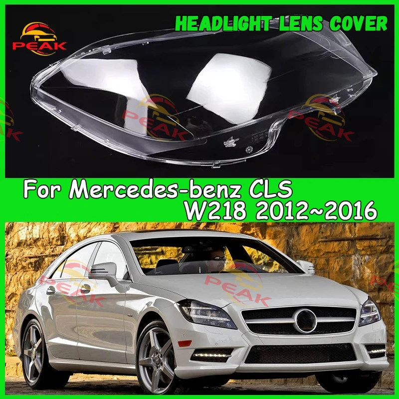 

For Mercedes-benz CLS W218 2012 2013 2014 2015 2016 Car Headlight Cover cap dust cover for headlights car accessories automobil