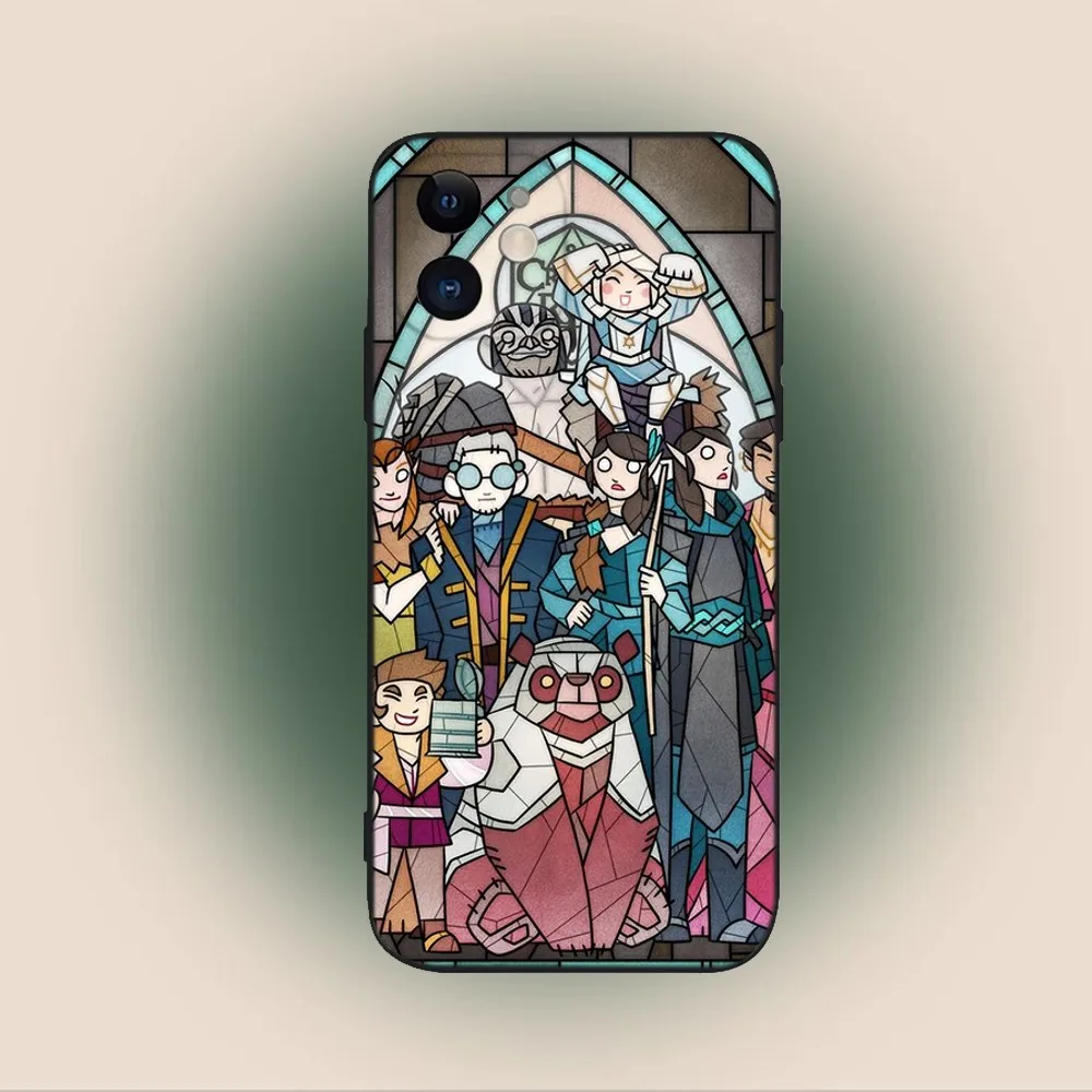 Cartoon L-Legend V-Vox Machina  Phone Case For iPhone 15,14,13,12,11,Plus,Pro Max,XS,X,XR,SE,Mini,8,7 Soft Silicone Black Cover