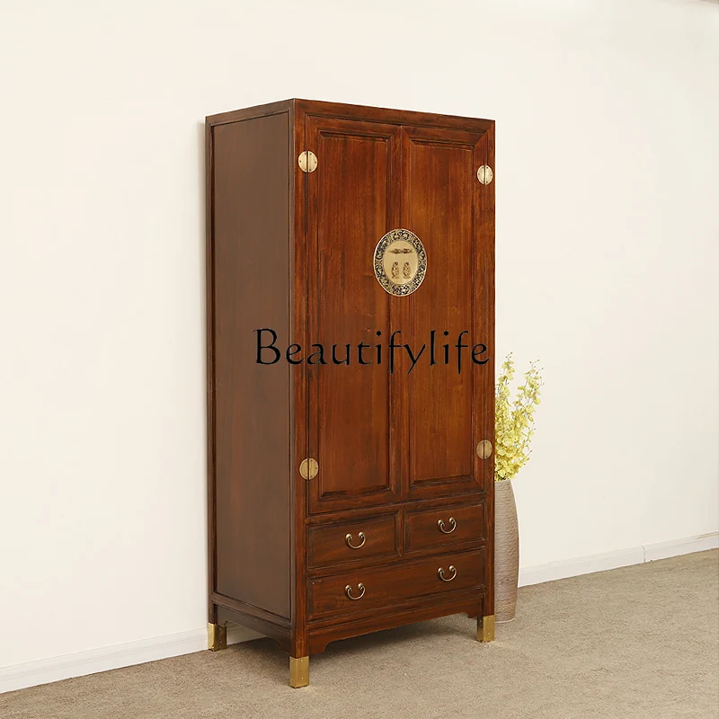 New Chinese Style Two-Door Bedroom Modern Minimalist Large Capacity Locker