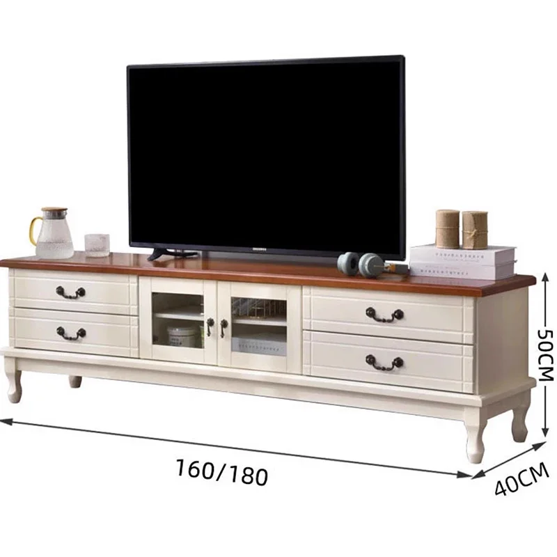 Simple Elegant Retro Tv Stand Glamour Storage Unique Modern Tv Cabinet Luxury European Classic Mueble De Sala Modernos Furniture