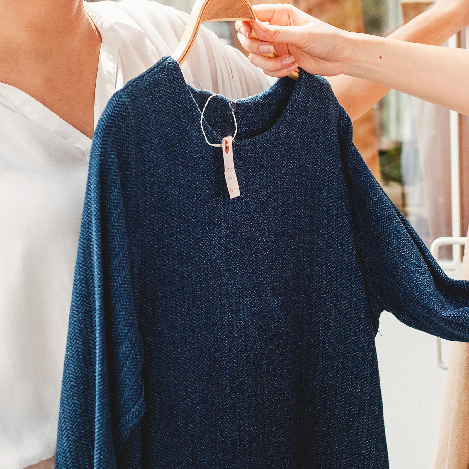 

1000 шт. хлопковых веревок для бирок, премиальные крепления для ценников, веревки для подвешивания этикеток, хлопковые бирки для одежды