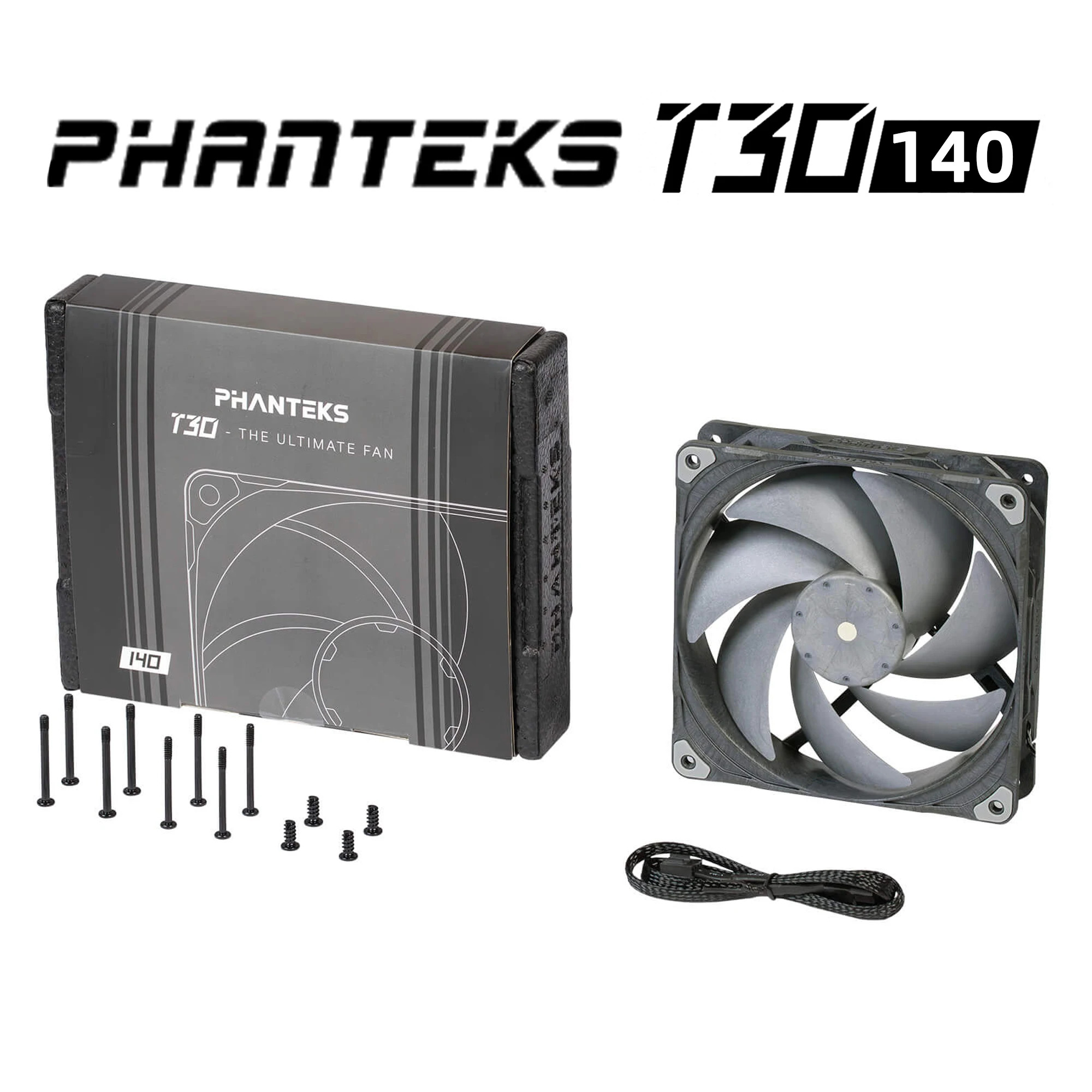PHANTEKS T30 140mm 2500RPM ケースファン 4Pin PWM