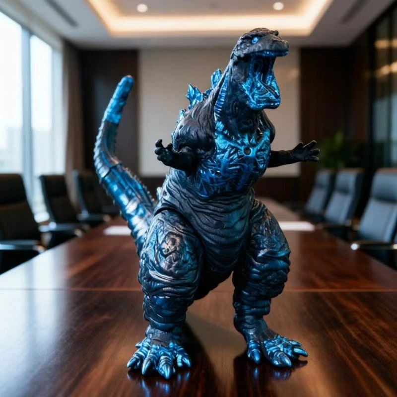 2026 New Godzilla Movie New Roar Red Lotus Godzil Lafigure Model Toy Children's Birthday Gift - view 2